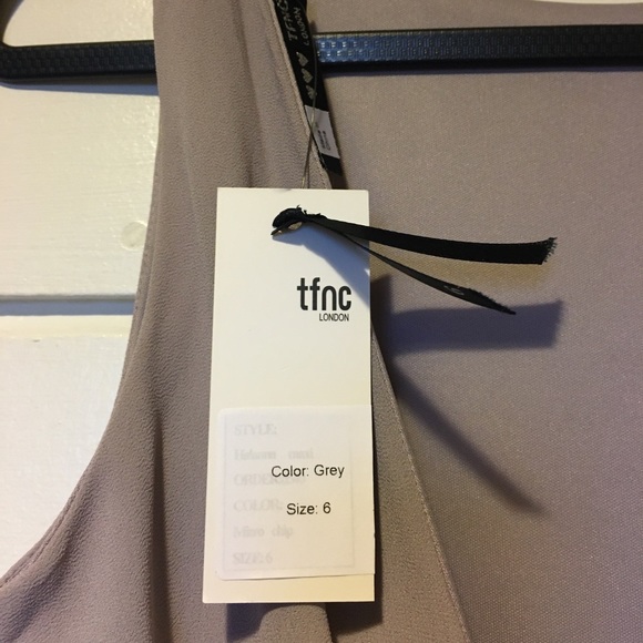 ASOS Sateen Bow Back Maxi Gray Bridesmaid Dress - Picture 8 of 8